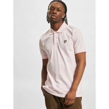 Lyle & Scott Men's Light Pink Plain Polo Shirt - Male - Pink - Medium - Organic Cotton, Size: M