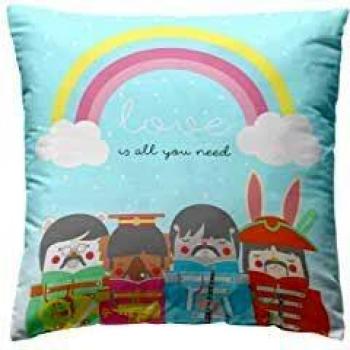 Pooch Funda COJIN Lonely Band, Algodón 100%, Multicolor, 45 x 45