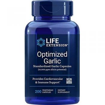 Optimized Garlic Ajo Sistema Inmune 200 Cápsulas Vegetales - Life Extension