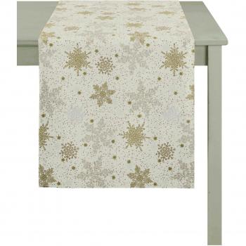 Apeltstoffe 5202 _ 48 x 140 _ FB. 50 Camino de mesa, poliéster, amarillo, 48 x 140 x 0.5 cm
