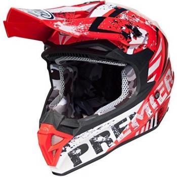Premier Casco Exige Zx 2,Rojo / Blanco / Negro,Xl