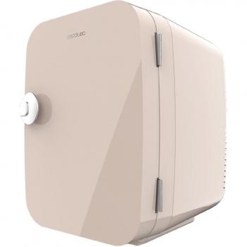 Cecotec MiniCooling Río Cream 4L Mini Nevera Portátil, Funcionamiento 12V/220V, Compatible con Coche y Caravanas