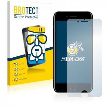 BROTECT Protector Pantalla Cristal Híbrido Compatible con Apple iPhone 7/8 Protector Vidrio - [Dureza 9H, Anti-arañazos]
