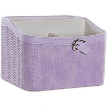 Portamandos DKD Home Decor giratorio de poliuretano color lila