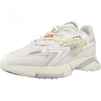 Lacoste Women's L003 Neo Tech Sneakers - White Gray Orange, Size 39