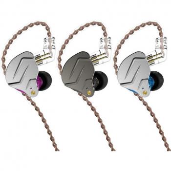 Auriculares Metálicos KZ ZSN Pro, In-Ear con Tecnología Híbrida 1BA + 1DD, Graves HIFI y Cancelación de Ruido para Deportes