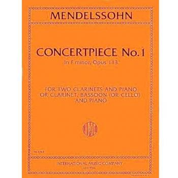 MENDELSSOHN - Pieza de Concierto nº 1 Op.113 en Fa menor para 2 Clarinetes
