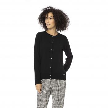 Baldinini Trend Black Wool Sweater - L