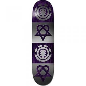Element Bam Heartagram Quad 8 - Tabla para monopatín, 20,32 cm