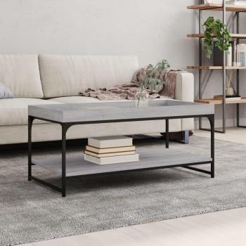 Mesita de centro Sonoma 100x49x45 cm Madera Multicapa Gris