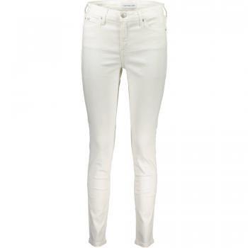 Calvin Klein Women's White Logo Detail Skinny Jeans W30