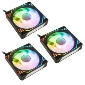 Kolink Umbra X 120mm ARGB Triple Ventilador PWM de Alto Rendimiento - Negro