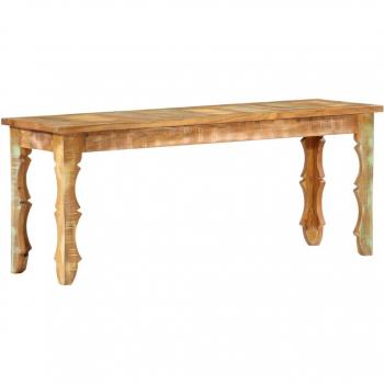 Banco de madera maciza reciclada 110x35x45 cm