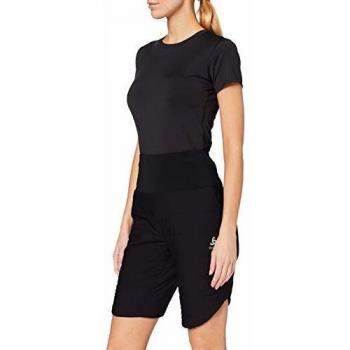 Odlo Shorts Millennium S-Thermic Pantalones Cortos, Mujer, Negro, Large