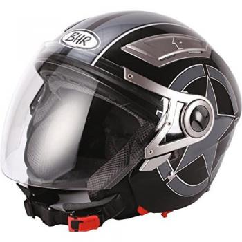 BHR 93287 Casco, Diseño Star Negro, Talla 59-60