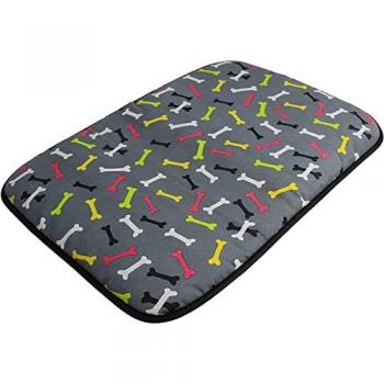 Cama Antideslizante y Lavable para Perros de Tela - Colchoneta Huesos (60x50 cm y 120x80 cm)