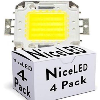Pack 4 LEDs High Power 50W 5000Lm 6000ºK COB30 50.000H CHLED50W30MILCWPK4AP