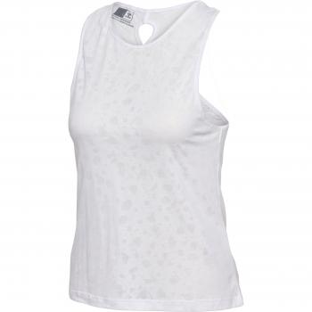 Hummel Mt Iris Burnout Women's Sleeveless Tank Top, White/Light Beige, XL