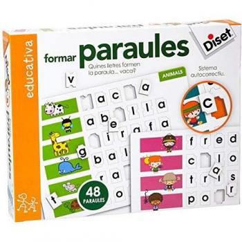 Diset - Formar Palabras, Juego educativo para aprender el abecedario y la ortografía a partir de 5 años en catalán