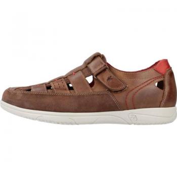 Zapatos Fluchos para Plantillas de Hombre en Color Marrón y Sandalias Cerradas de Piel Marrón F0109 Surf Luxe Café Marrón Terracota