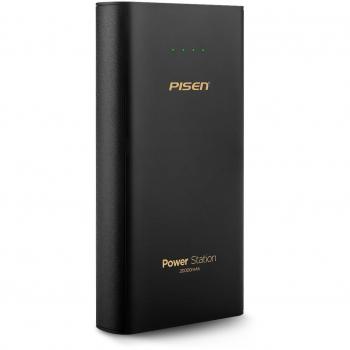 Pisen Batería Externa Cargador Portátil de 20000 mAh Lightning y Micro Entrada de Banco de Energía, Batería Externa DE 2,2 A Carga Rápida para iPhone, iPad, Samsung Galaxy y Más