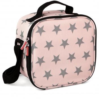 Tatay Urban Food Casual Stars - Bolsa Térmica para Alimentos con 4 Contenedores Herméticos, Capacidad de 3L, Rosa con Diseño de Estrellas