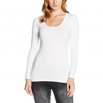 b.young Olau Lsn, Maglia a Maniche Lunghe para Mujer, Blanco