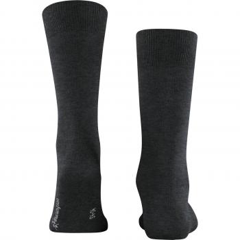 Burlington Men's Lord M SO Cotton Plain Socks, Oil Melange, Size 6.5-11