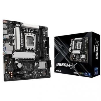 Placa Base ASRock B860M-X mATX para CPUs Intel LGA1851 con HDMI/DP y DDR5