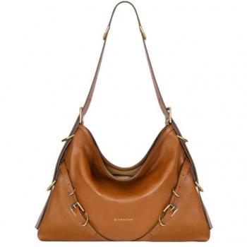 Givenchy Women's Voyou Medium Leather Shoulder Bag in Leather Brown | Size UNI | BB50SSB21U