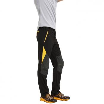 Ynport Crefreak Pantalones de escalada para hombre, secado rápido, transpirables, con cinturón, hombre, negro