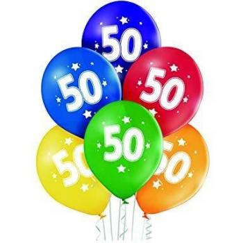 Party Fiesta 6 Globos Nº50 27 Cm