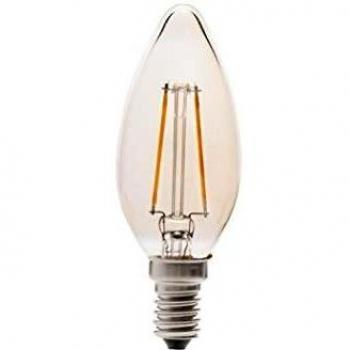 LAMPARA ILUMIN LED VELA FILAMENTO E14 4W 350LM 2200K VINTAGE