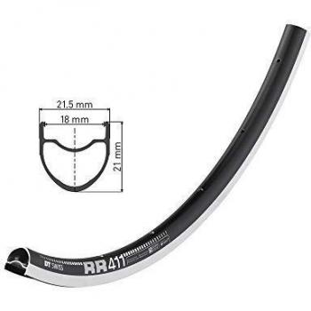 DT Swiss Llanta RR 411 29 Negro; 622 – 18, 24 Orificios