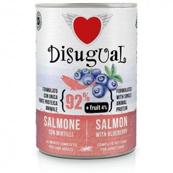 Disugual Comida Húmeda para Perros Adultos Sabor Salmón con Arándanos 400g