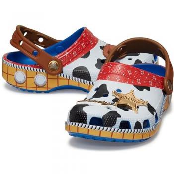 Crocs Classic Toy Story Woody Clogs & Slides - Multi-Color, Size 23-24