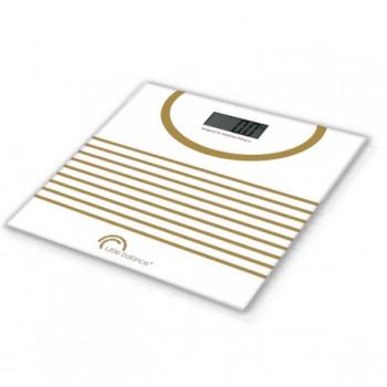 Báscula Digital de Baño Little Balance 180 kg - Capacidad de 180 kg, diseño moderno y elegante, pantalla LCD fácil de leer, plataforma de vidrio templado, función de apagado automático, medición precisa en kilogramos