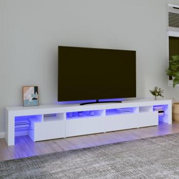 Mueble de TV con luces LED 260x36,5x40 cm