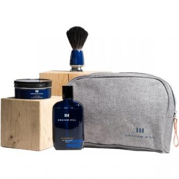 Graham Hill - Set de regalo Cuidado para el Afeitado y Refrescante con Jabón de Afeitar Casino 85 g, Brocha de Afeitar y Tónico After Shave Mirabeau 100 ml