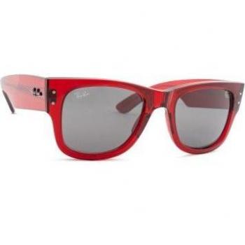 Ray-Ban Mega Wayfarer RB0840S 6679B1 Unisex Square Red Sunglasses