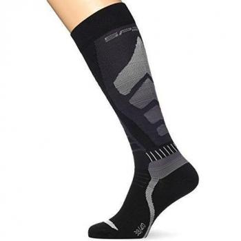 SPAIO ® Calcetines Unisex Effort Compression, Negro/Gris, 44-46