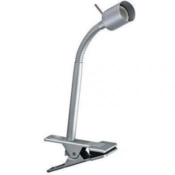 Lámpara de pinza Finja GU10 35W Cromo Mate, flexible y ajustable