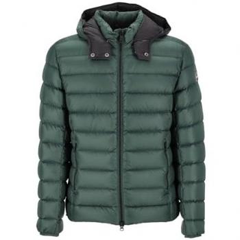 Colmar Men's E-Concrete Green Down Jacket with Hood Size XL