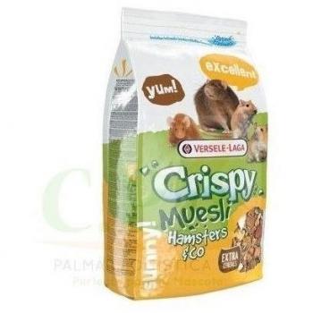 Versele-Laga Crispy Muesli Hamsters & Co 400g - Alimento para Roedores con Vitamina E