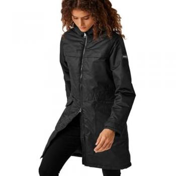 Regatta Women's Romine II Waterproof Lightweight Parka Jacket - Black, Size 18/20