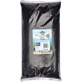 Dehner Aqua - Arena para Acuario, Grano 0,4-1,2 mm, 5 kg, Color Negro