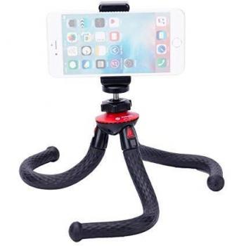 Trípode Flexible Fotopro UFO 2 Negro/Rojo con Soporte para Teléfono y GoPro