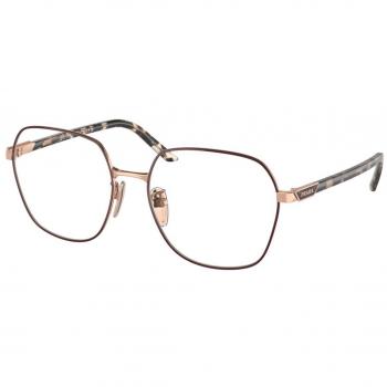 Gafas Recetadas Prada PR 51ZVD Ajuste Asiático 4001O1 para Mujer Marrones