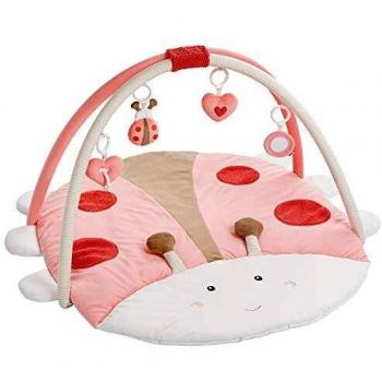 Fehn - Manta de actividades para bebé, redonda, 3D multicolor Käfer