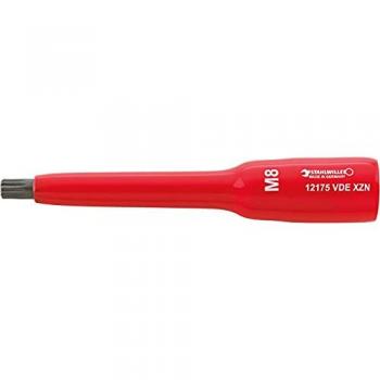 Boca de llave de vaso 3/8, VDE, modelo 12175, tipo XZN M8, longitud 136mm